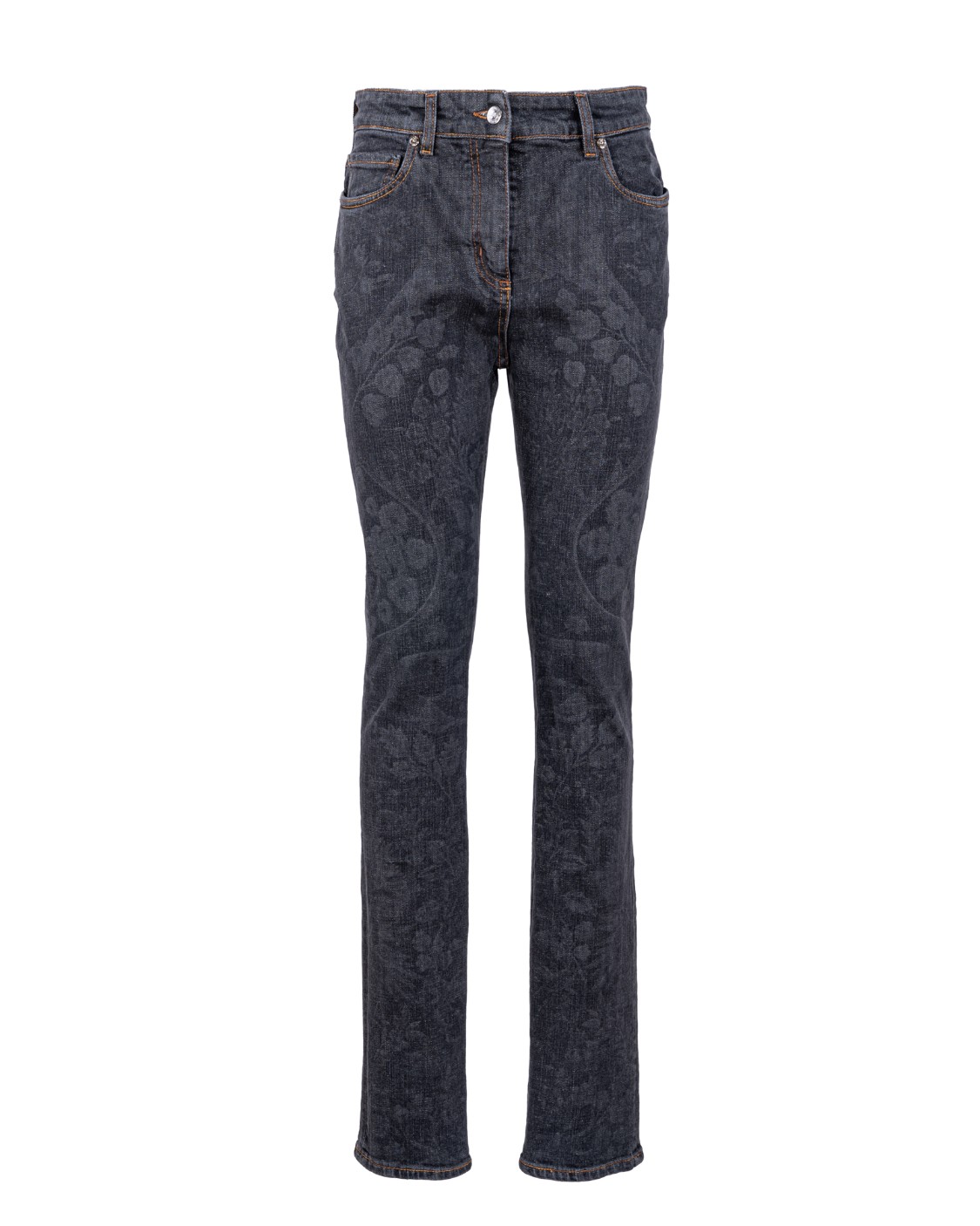 shop ETRO Saldi Jeans: Etro jeans skinny in denim di cotone stretch, decorati da una stampa piazzata ton-sur-ton con motivi floreali, animali mitologici e Pegaso.
Vestibilità skinny.
Cinque tasche.
Bottone in metallo.
Chiusura con bottone e cerniera con patta.
Etichetta con logo ETRO con Pegaso impresso e applicata in vita sul retro.
Composizione: 98% cotone, 2% elastan.
Made in Italy.. 19518 9107-0001 number 6628261